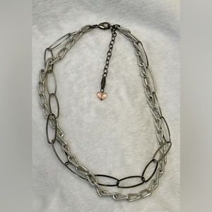SABIKA Reflection 2 Row Chain Necklace